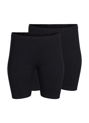 FLASH – 2er-Pack Leggings-Shorts, Black / Black, Packshot image number 0