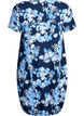 Kurz&auml;rmliges Baumwollkleid mit Aufdruck, Blau, Packshot image number 1