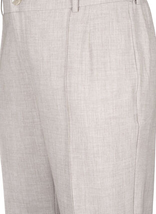 Melange-Hose mit elastischem Bund und Knopfverschluss, String, Packshot image number 2