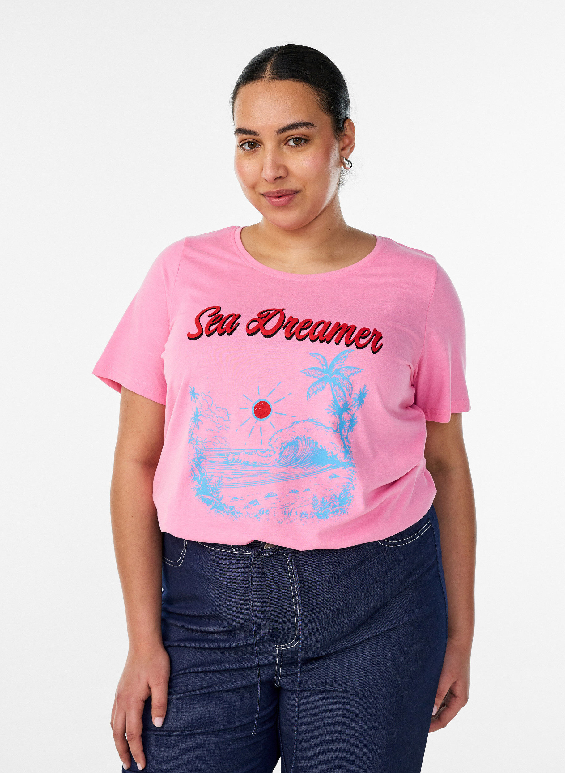 ZizziT-Shirt mit Print, Rot, Model image number 0