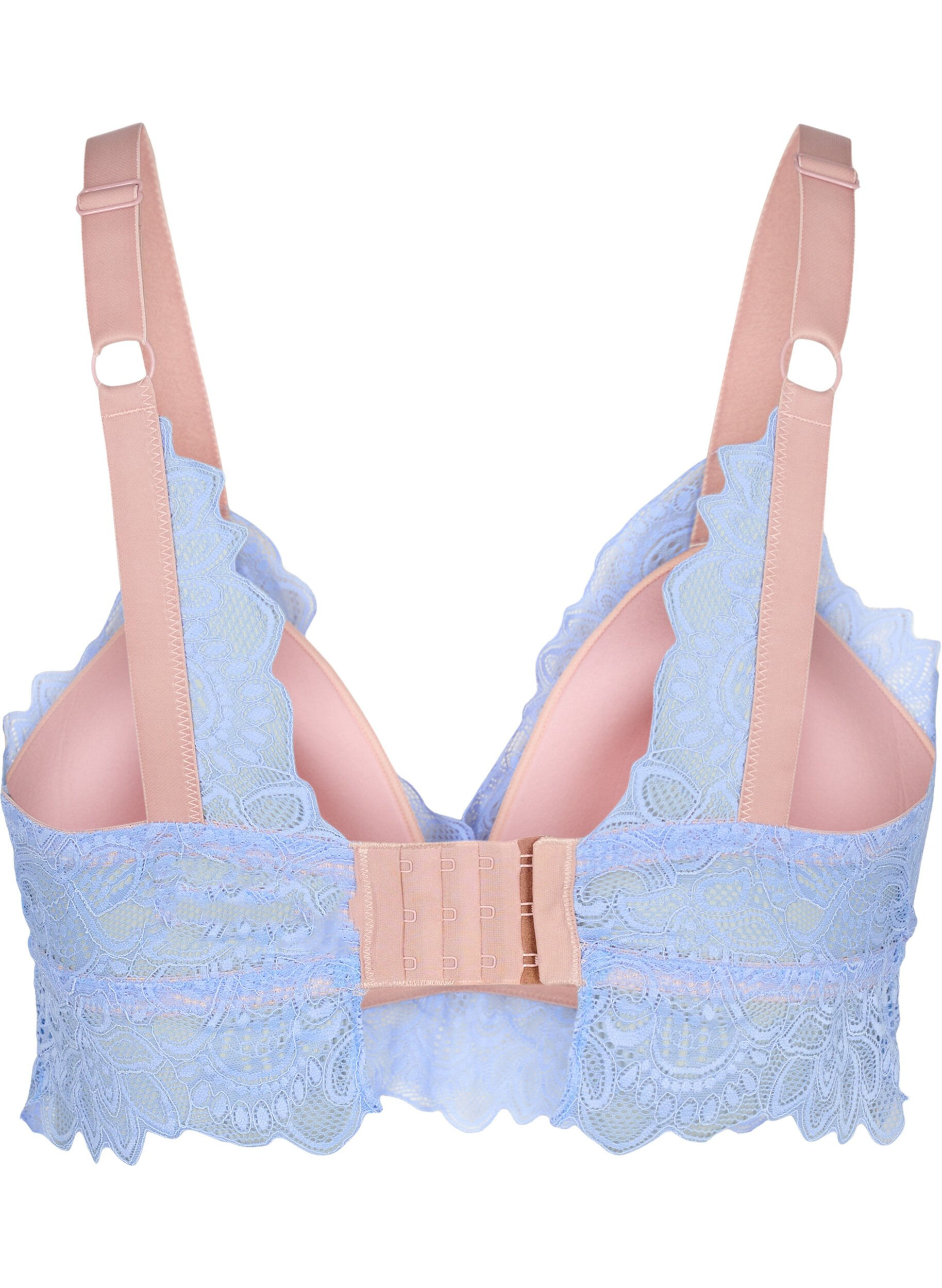 Zizzi Bralette mit Spitze und weicher Polsterung, Serenity, Packshot image number 1