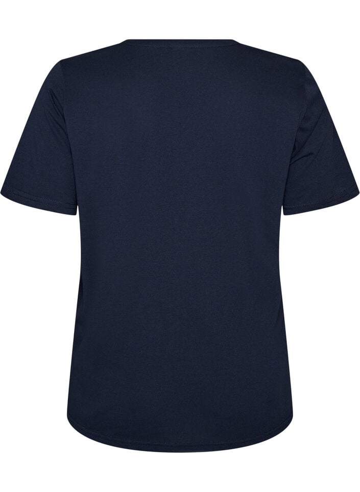 T-Shirt mit Print, Blau, Packshot image number 1