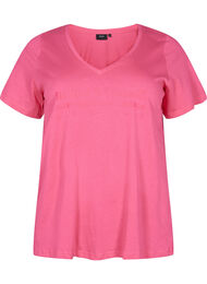 Nachtwäsche Shirt aus Baumwolle mit Print, Hot Pink w. Be, Packshot