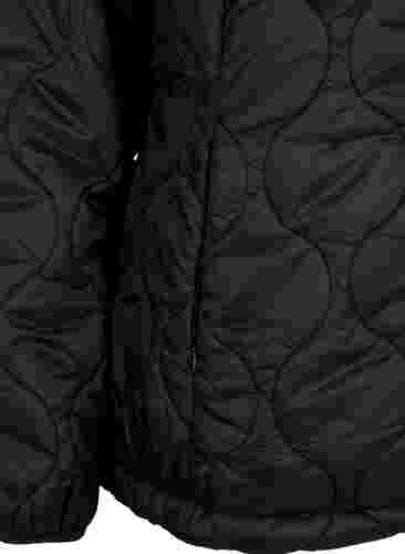 Steppjacke mit Reißverschluss und Taschen, Black, Packshot image number 3