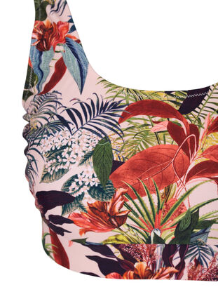 Bikini-Top mit Rundhalsausschnitt, Palm Print, Packshot image number 2