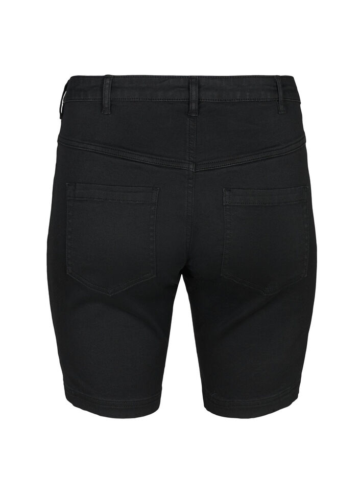 Slim Fit Emily Shorts mit normaler Taille, Schwarz, Packshot image number 1