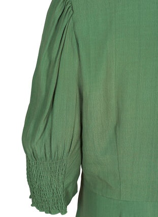 Kleid mit 3/4 Ärmeln aus Viskose, Dark Ivy, Packshot image number 3