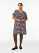 Kurzes A-Linien-Kleid mit floralem Print, Blau, Model image number 1