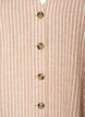 Gestreifte Weste aus Leinen und Viskose, Beige, Packshot image number 2