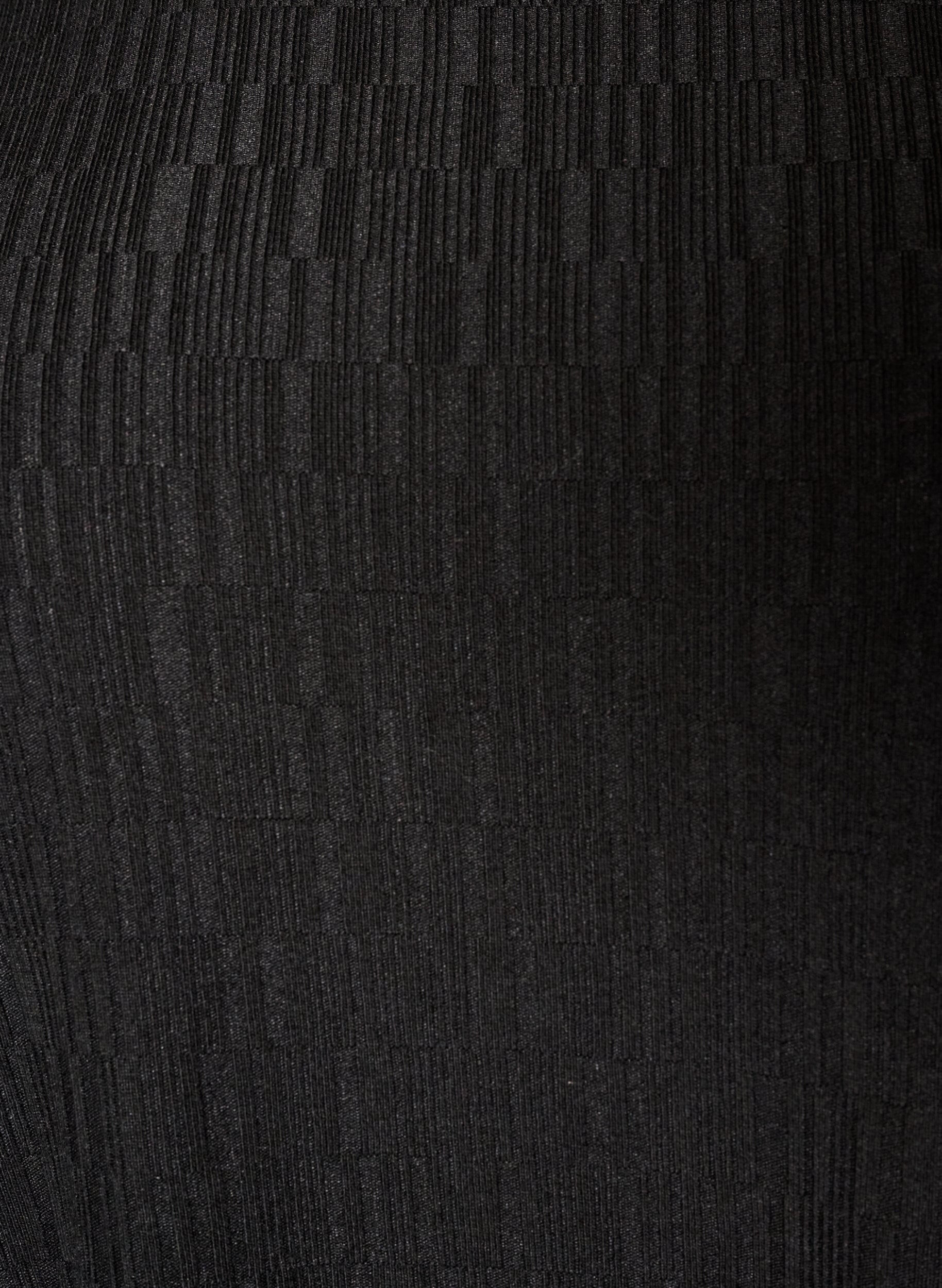ZizziKleid in Ballonform mit Struktur, Schwarz, Packshot image number 2