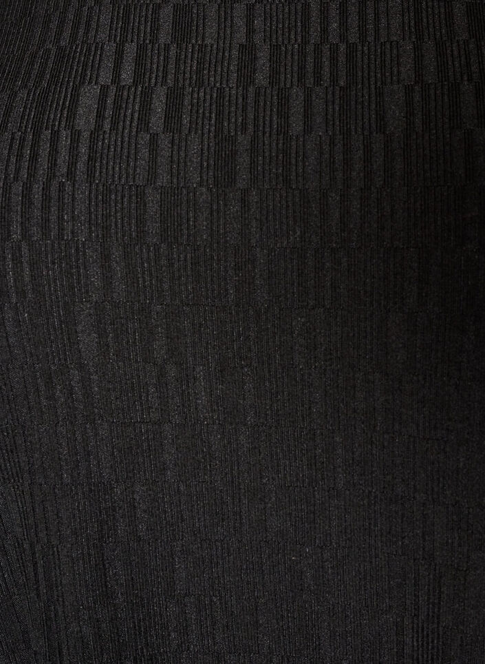 Kleid in Ballonform mit Struktur, Schwarz, Packshot image number 2