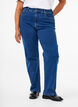 Gemma Jeans mit hoher Taille und gerader Passform, Blau, Model image number 2
