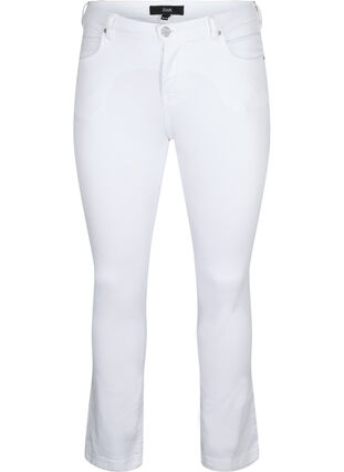 Slim Fit Emily Jeans mit normaler Taillenhöhe, White, Packshot image number 0