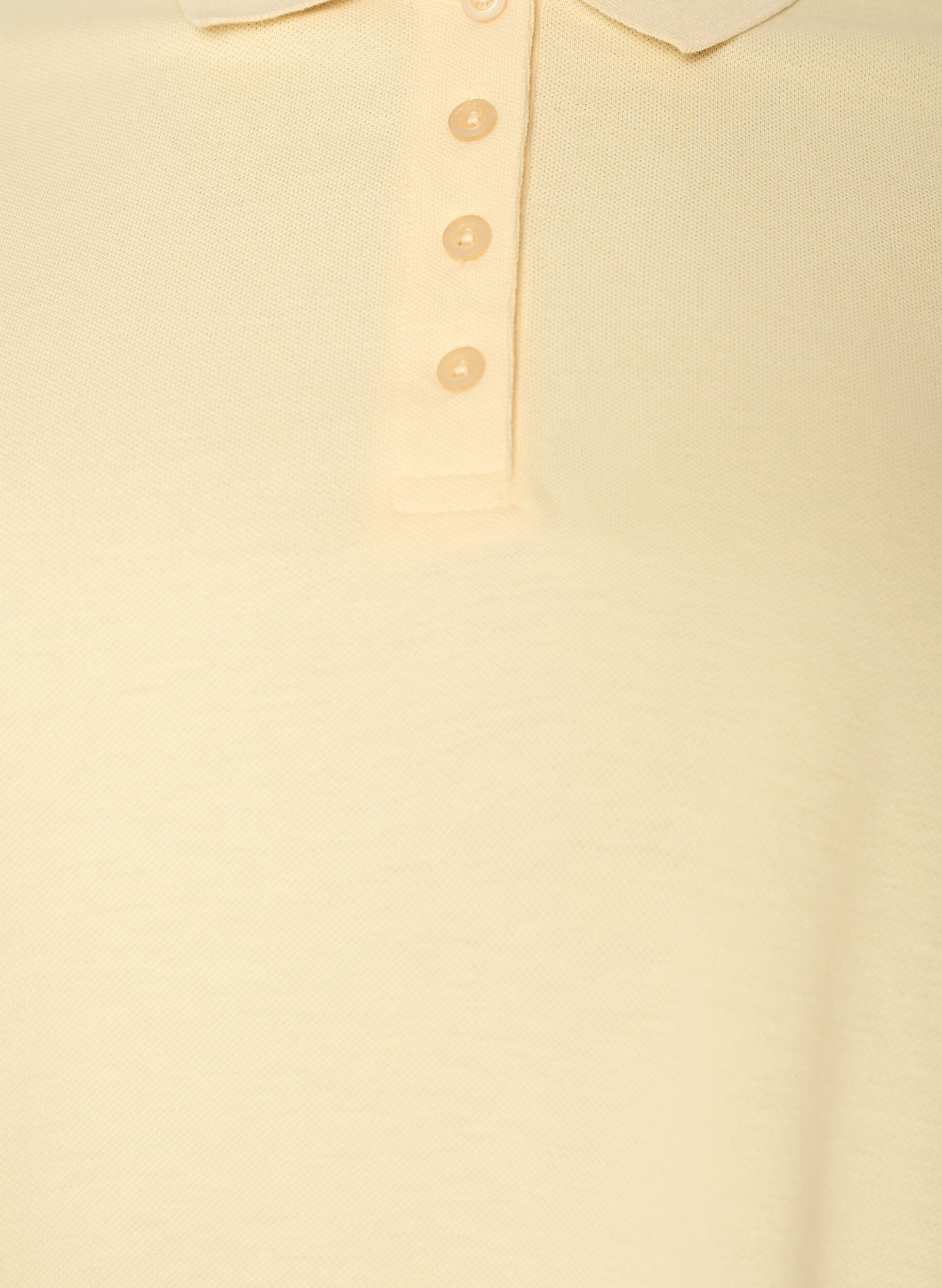 Zizzi Poloshirt mit kurzen &Auml;rmeln, Gelb, Packshot image number 2