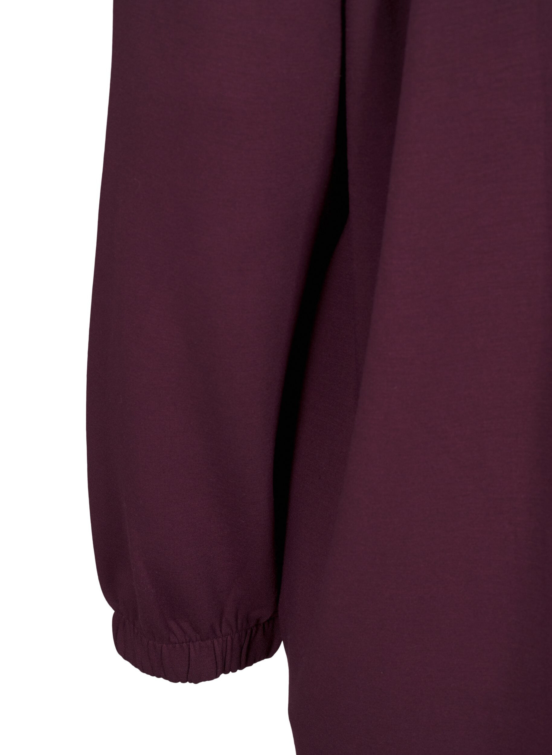 Zizzi Rollkragenkleid in A-Form, Rot, Packshot image number 3