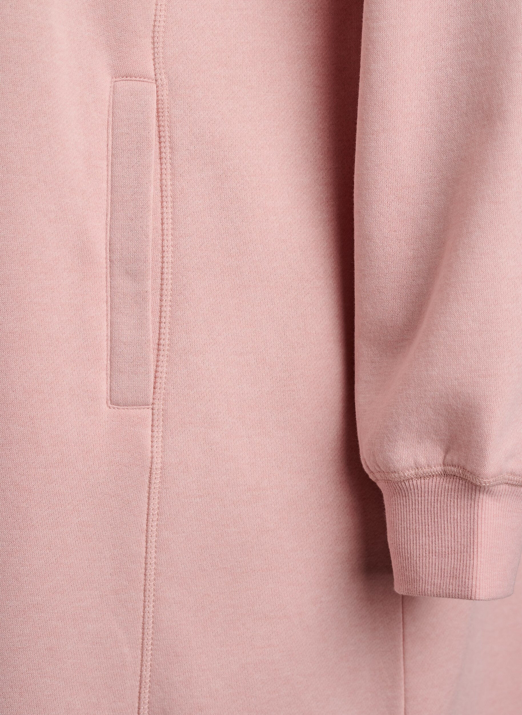 ZizziKurzes Sweatshirtkleid mit Stehkragen und Taschen, Rot, Packshot image number 3