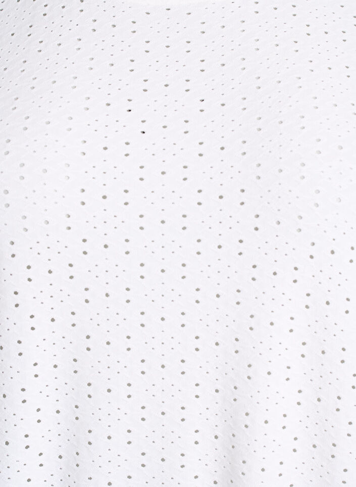 Bluse mit Lochstickerei und Ballon&auml;rmeln, Wei&szlig;, Packshot image number 2