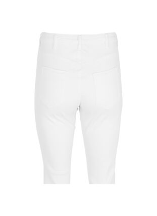 Hoch taillierte Amy Capri Jeans mit Super Slim Fit, Bright White, Packshot image number 1