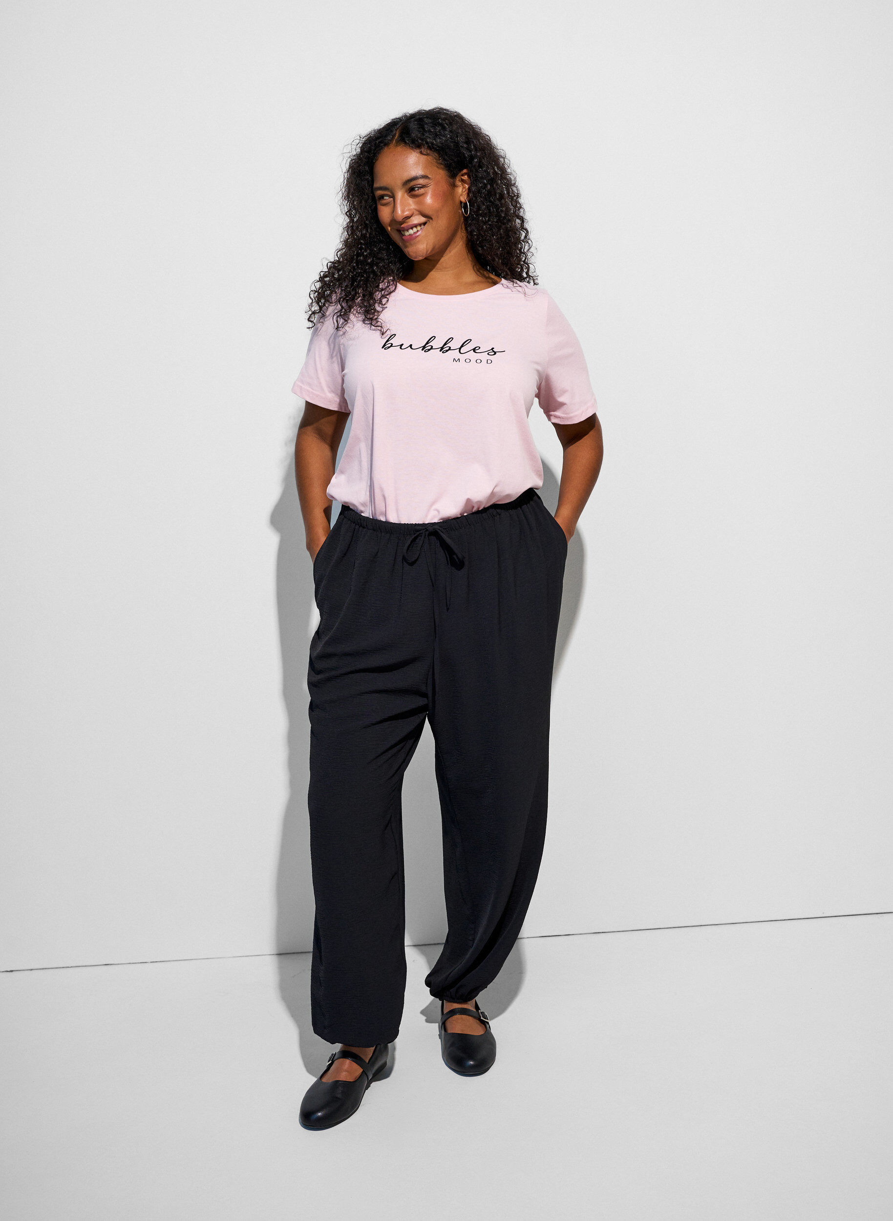 ZizziT-Shirt mit Print, Pink, Model image number 1