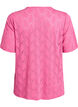 FLASH - Jersey-Shirt mit Lochmuster, Pink, Packshot image number 1