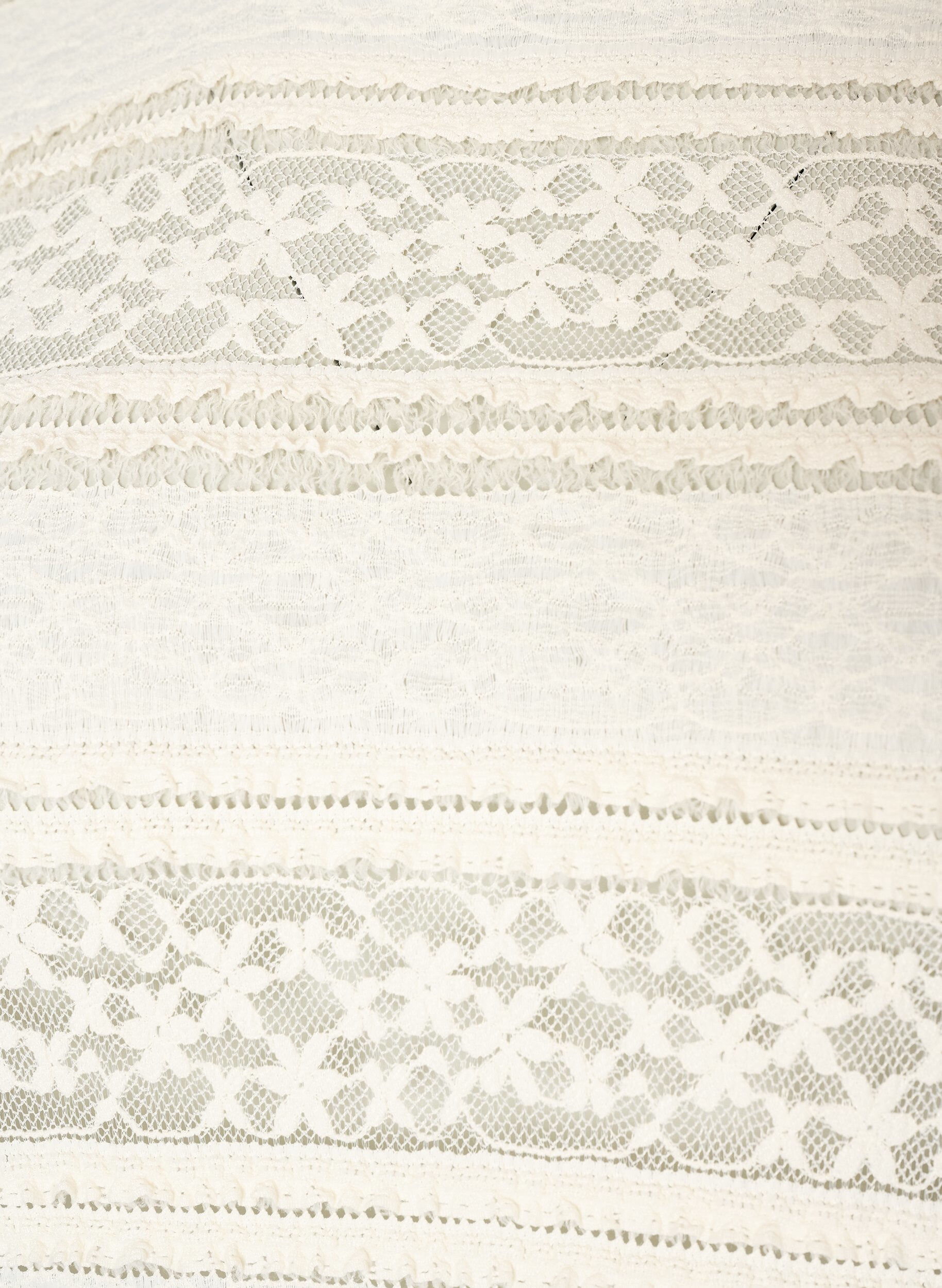 ZizziBluse aus Spitze mit langen &Auml;rmeln, Vanille, Packshot image number 2