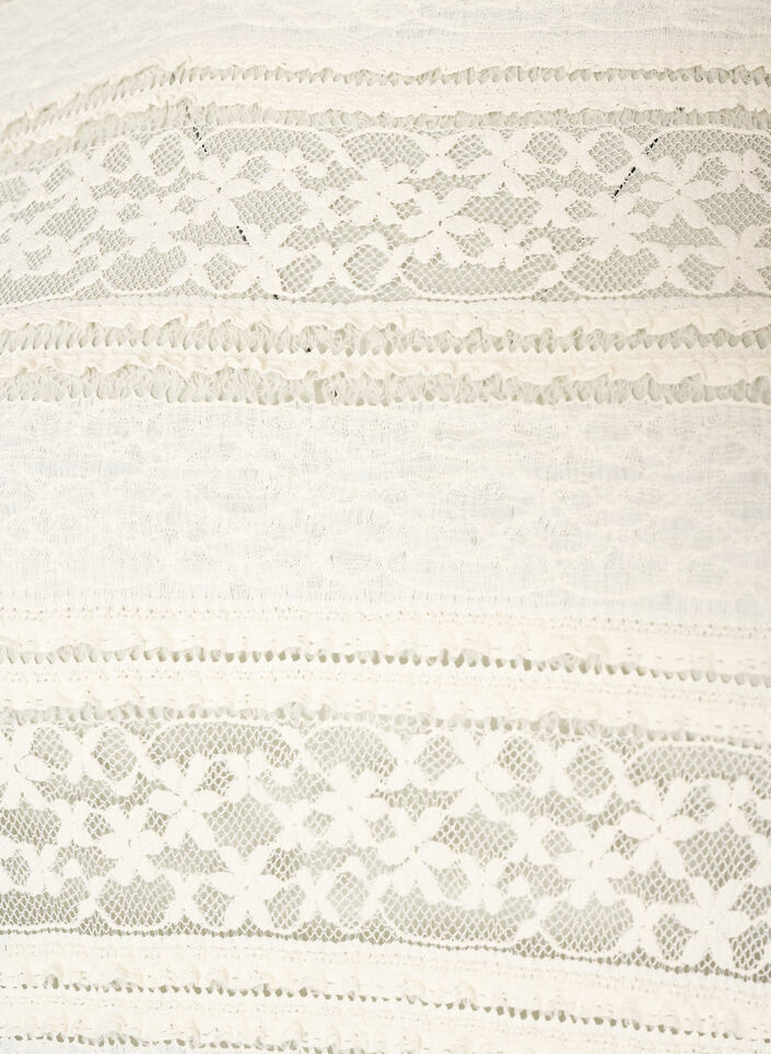 Bluse aus Spitze mit langen &Auml;rmeln, Vanille, Packshot image number 2