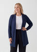 Lange Blazer mit Taschen, Blau, Model image number 0