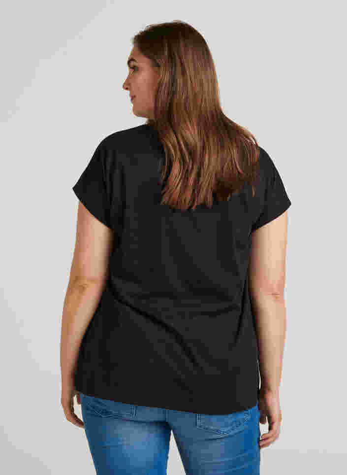 T-Shirt, Black, Model image number 1