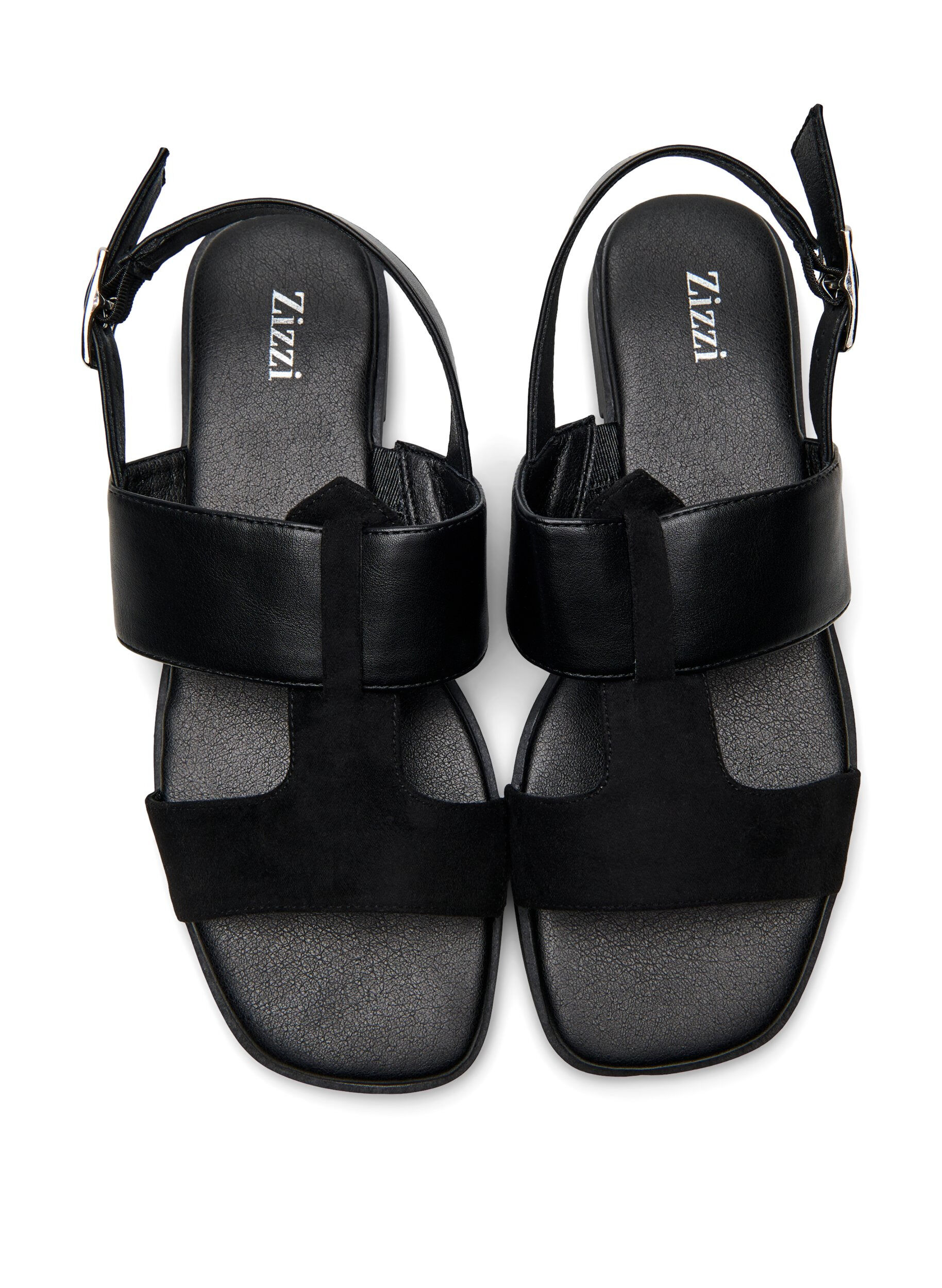 Zizzi Extra-Weite - Sandalen mit breiten Riemen, Schwarz, Packshot image number 2