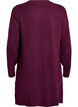 Kurzes Strickkleid mit V-f&ouml;rmigem Strukturmuster, Lila, Packshot image number 1