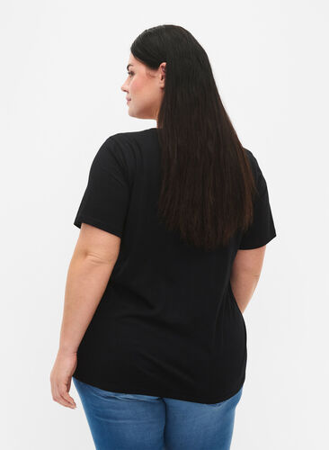 Baumwoll-T-Shirt mit Druck, Black W. Sydney, Model image number 1