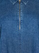 Kurzes Denim-Kleid mit Rei&szlig;verschluss und 3/4-&Auml;rmeln, Blau, Packshot image number 2