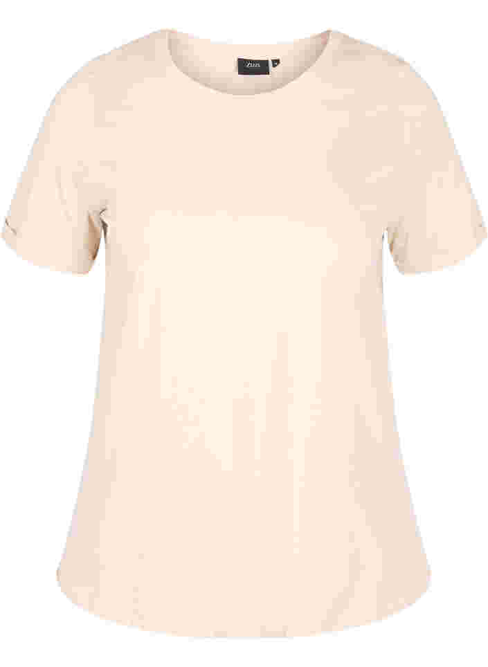 Basic-T-Shirt aus Baumwolle, Fog, Packshot image number 0