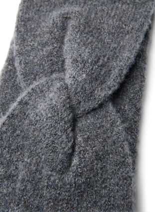 Gestricktes Stirnband, Grey, Packshot image number 2