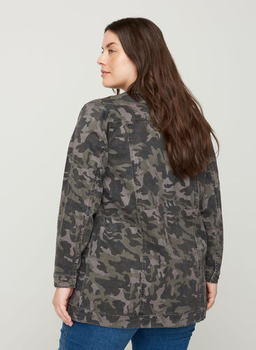 Camouflage Jacke aus Baumwolle, Camouflage, Model image number 1