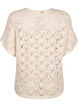 Strickbluse mit kurzen Fledermaus&auml;rmeln, Beige, Packshot image number 1