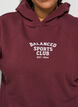 Hoodie mit Brustaufdruck, Rot, Model image number 3
