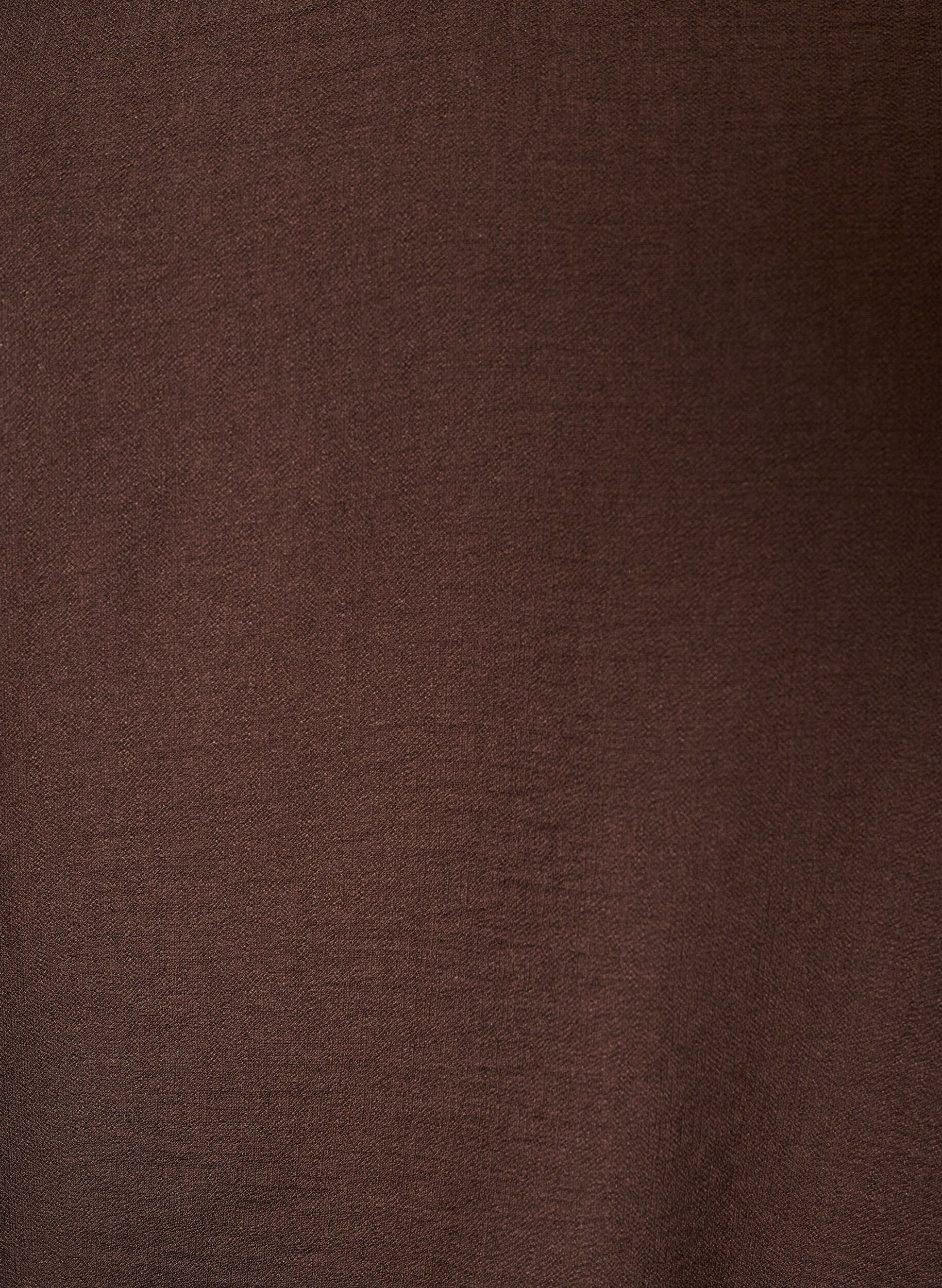 ZizziViskosebluse mit V-Ausschnitt und Ballonform, Braun, Packshot image number 2