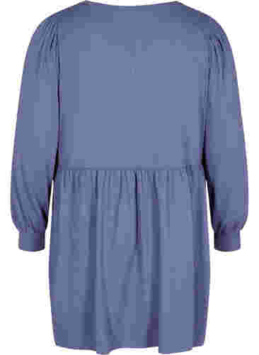 Schwangerschaftstunika mit Puffärmeln, Nightshadow Blue, Packshot image number 1