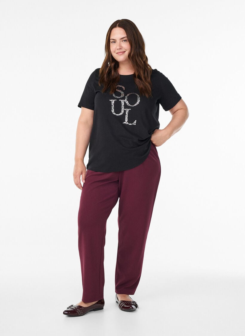 FLASH - T-Shirt mit Print, Schwarz, Model