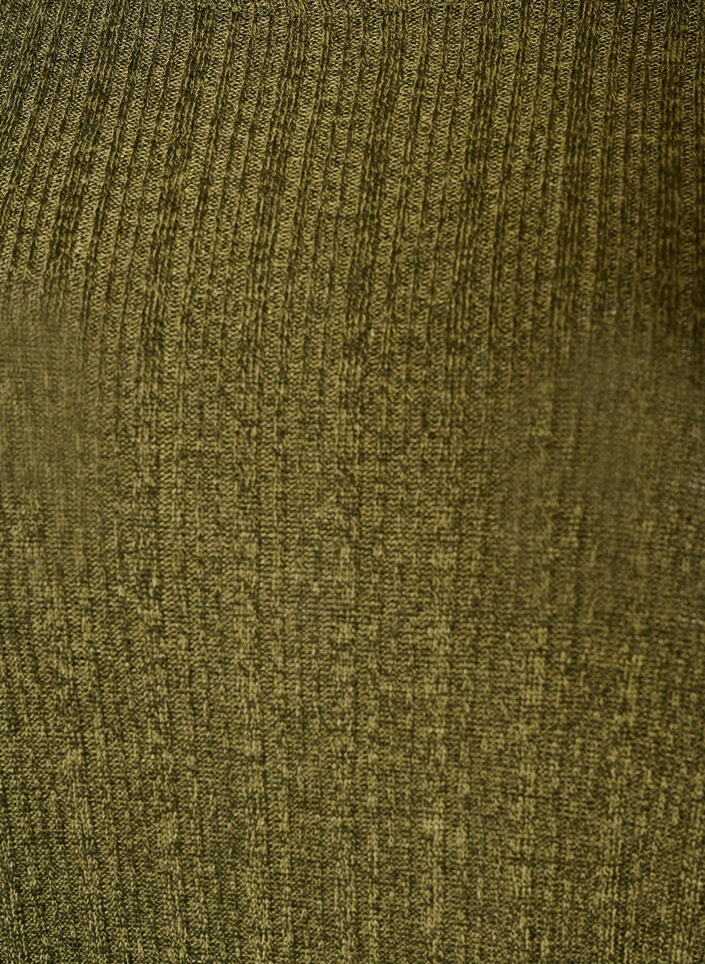 Bluse aus Jersey mit Rippstruktur und langen &Auml;rmeln, Gr&uuml;n, Packshot image number 2
