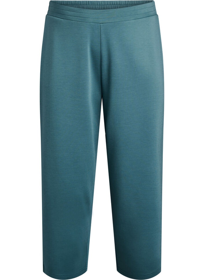 7/8-Hose aus Modal-Mischung mit Taschen, Gr&uuml;n, Packshot image number 0