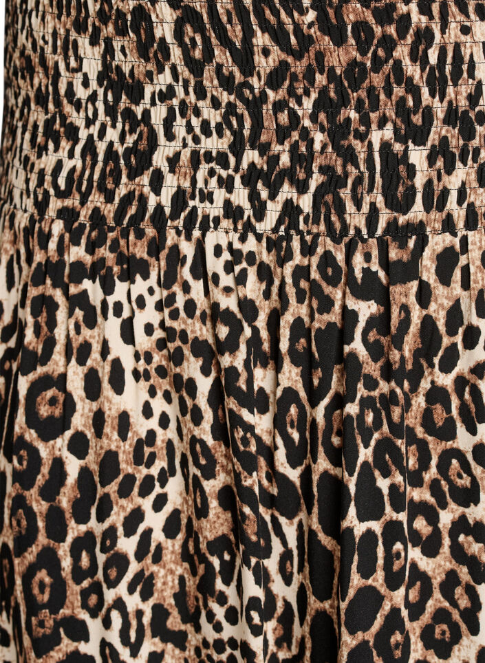 Maxirock aus Viskose mit Smock, Braun, Packshot image number 2