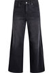 Jeans in weiter Passform mit vertikalen Denimdetails, Grau, Packshot image number 0