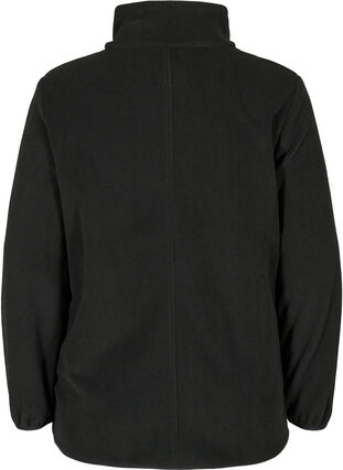 Fleecejacke mit Reißverschluss und Taschen, Black, Packshot image number 1