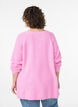 Strickpullover mit Diagonalmuster und Raglan&auml;rmeln, Pink, Model image number 2