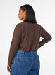 Basic Bluse aus Jersey mit langen &Auml;rmeln, Braun, Model image number 2
