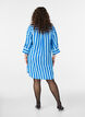 Kleid mit Kragen und Brusttasche, Blau, Model image number 2
