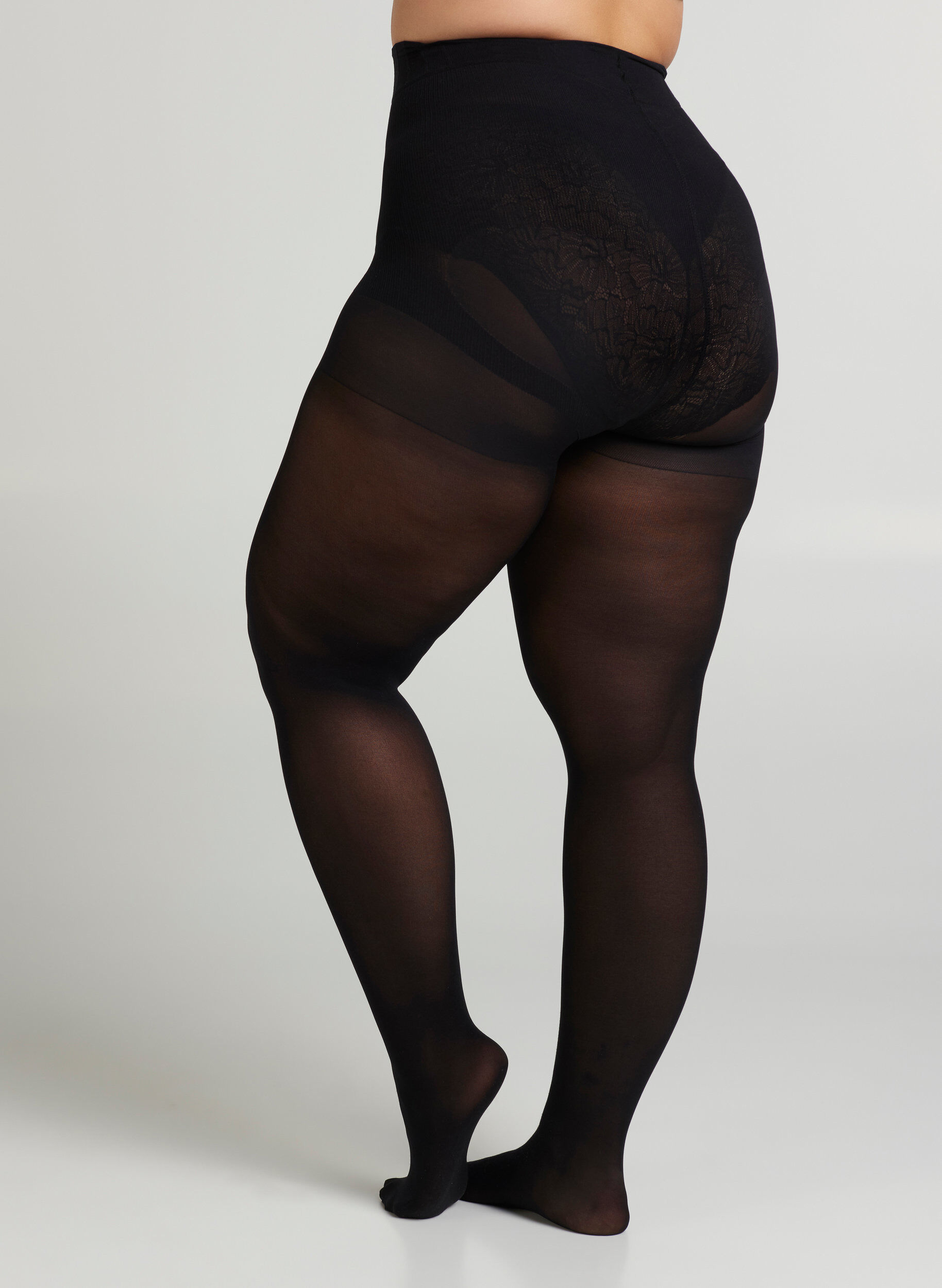 ZizziStrumpfhose 60 Denier mit Push Up und Shape-Effekt, Schwarz, Model image number 3