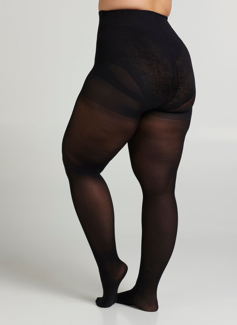 Strumpfhose 60 Denier mit Push Up und Shape-Effekt, Schwarz, Model image number 3